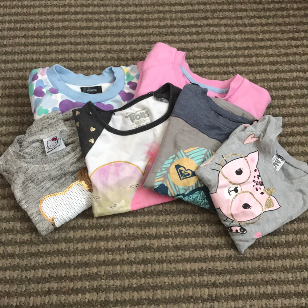 Lot - GUC Long sleeve girls shirts
